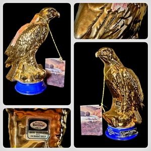 Ezra Brooks Whisky - 24K Gold Eagle Collectors